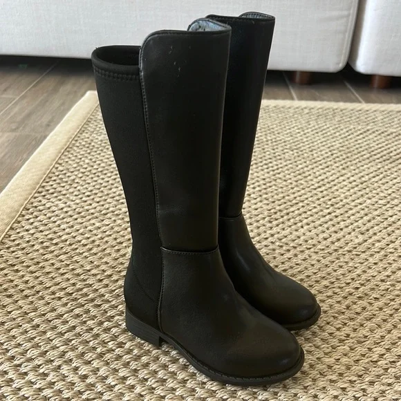 Stuart Weizmann Toddler Classic Black Riding Boots size 7 US